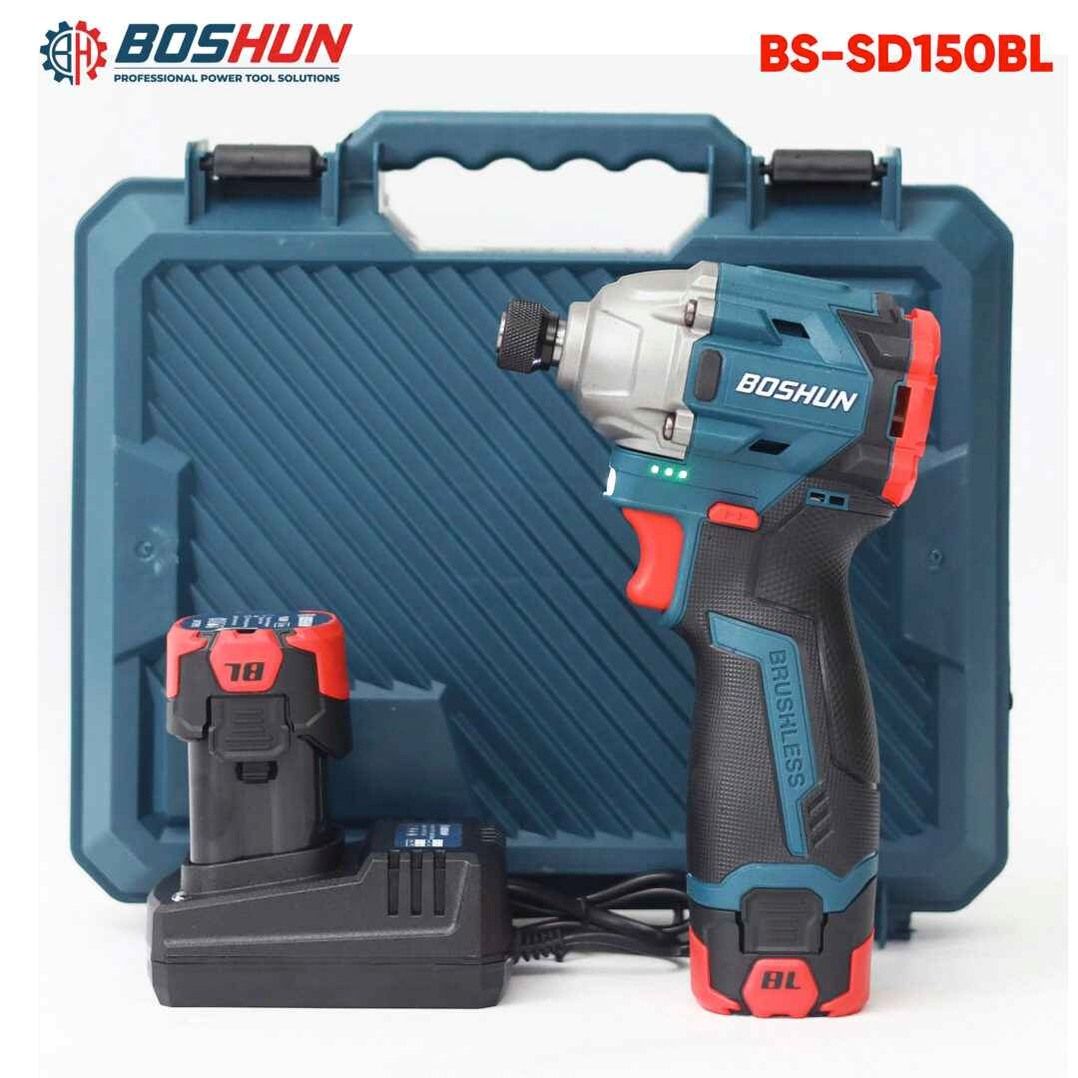 Máy chuyên vít Boshun BS-SD150BL, lực 150N.m, 3 cấp độ, chuyên làm nhôm kính làm mộc