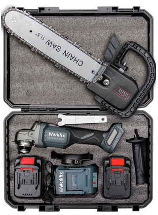 Trọn bộ 2 pin + Tặng kèm bộ cưa xích