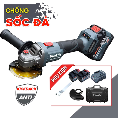 Máy mài pin Workfix WF-AG100PRO đa chức năng cắt mài cưa đáng bóng